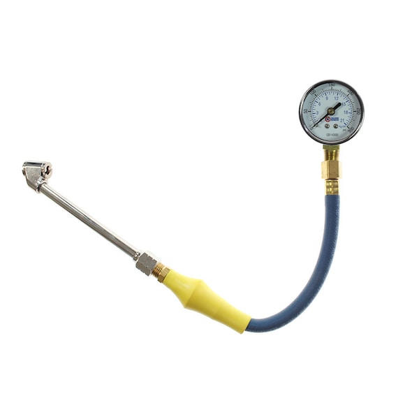 Dial Pressure Gauge w/Dual Foot Chuck 0-300 PSI